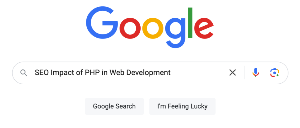 SEO Impact of PHP in Web Development Google Search